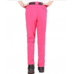 Pink Women's Outdoor Waterproof Windproof Fleece Slim Cargo Snow Ski Hiking Pants  Pink Women's Outdoor Waterproof Windproof Fleece Slim Cargo Snow Ski Hiking Pants