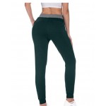04 Blackish Green Women Joggers Cozy Cotton Sweatpants Tapered Active Yoga Lounge Track Pants with Pockets 04 Blackish Green Women Joggers Cozy Cotton Sweatpants Tapered Active Yoga Lounge Track Pants with Pockets