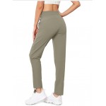 08 Bean Green Women's Quick Dry Hiking Lightweight Joggers Pants Water Resistant Athletic Lounge Track Pants with Zipper Pockets  08 Bean Green Women's Quick Dry Hiking Lightweight Joggers Pants Water Resistant Athletic Lounge Track Pants with Zipper Pockets
