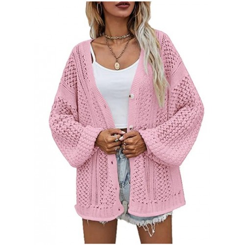 Womens V Neck Cardigan Sweater Loose Open Front Knit Coat Button Up Casual Cardigan Outwear Womens V Neck Cardigan Sweater Loose Open Front Knit Coat Button Up Casual Cardigan Outwear