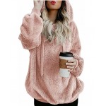 Womens Oversized Fuzzy Fleece Sweatshirts with Pockets Womens Oversized Fuzzy Fleece Sweatshirts with Pockets